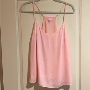 Lilly Pulitzer Pink Velvet Dusk Top